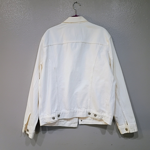 Levi's Women's White Denim Jean Jacket - Picture 2 of 8